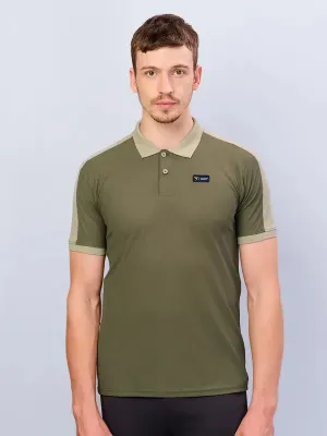 Men Colorblock Slim Fit Polo T-shirt with MATPIQ Comfortable Essentials
