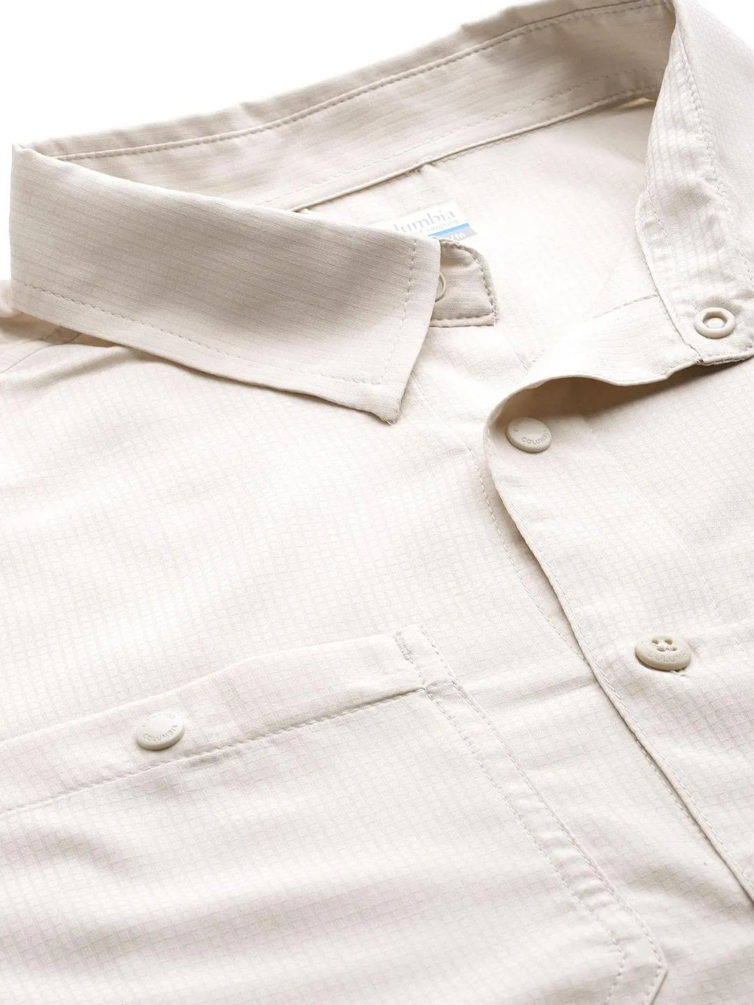 Columbia Men Brown Silver Ridge Utility Lite Short Sleeve (Sun Protection) River Core Gentle Breeze