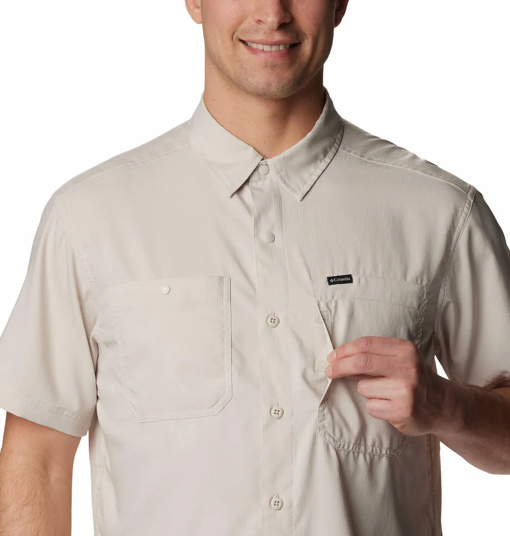 Soft Pants Columbia Men Brown Silver Ridge Utility Lite Short Sleeve (Sun Protection)