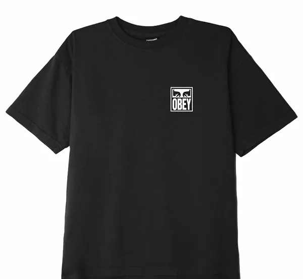 Obey maglietta manica corta da uomo Eyes Icon 2 165262142 nero Layered Wear Affordable accessibility