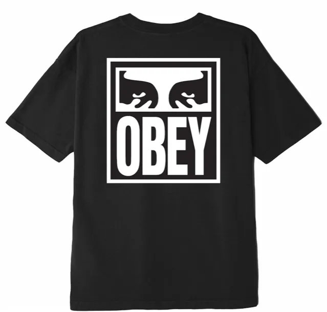 FadeResistant Coating Obey maglietta manica corta da uomo Eyes Icon 2 165262142 nero