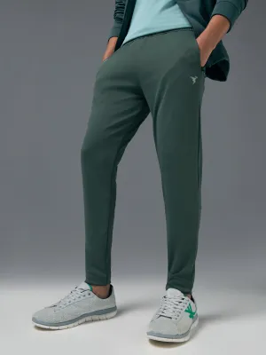 Men Melange Slim Fit Trackpants with TECHNO DRY Outdoor Active