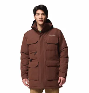 Columbia Men Brown OmniHeat Infinity Landroamer II Parka Jacket Fleece Layered Insulation