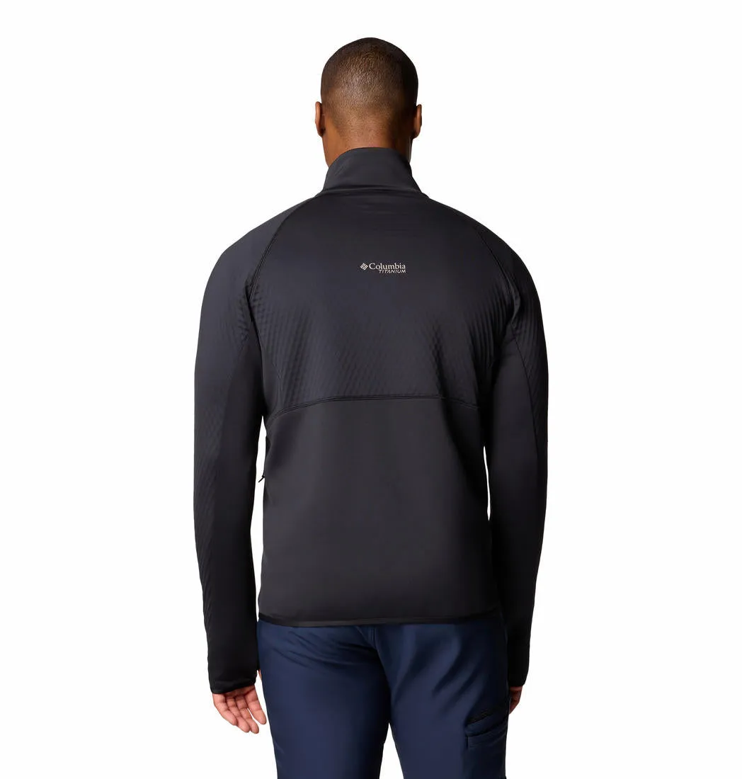 Columbia Men Black Crystal Leaf Omni-Heat Helix Full Zip Casual Day Durable Comfort