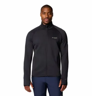City Life Muted Style Columbia Men Black Crystal Leaf Omni-Heat Helix Full Zip