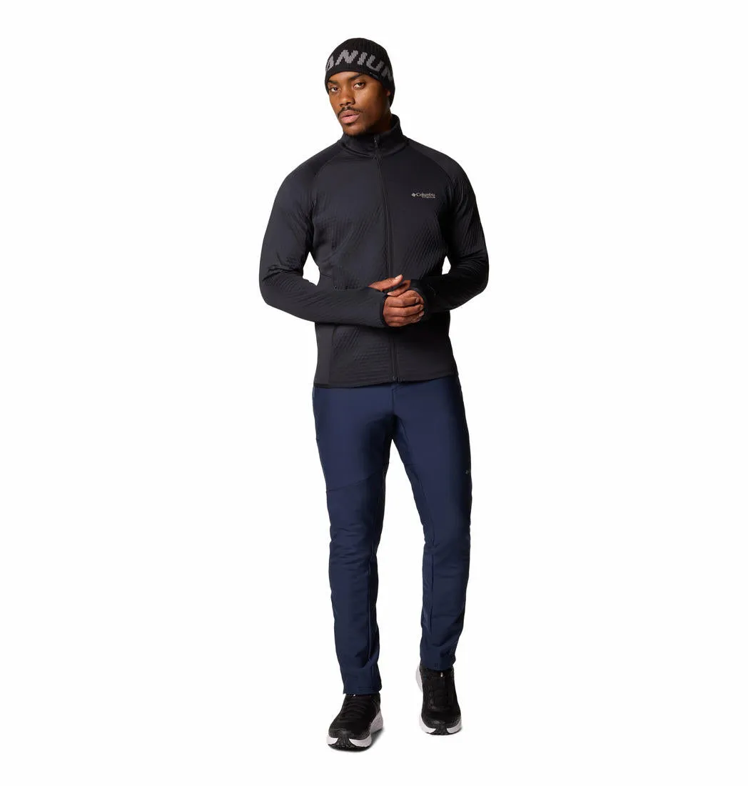 Columbia Men Black Crystal Leaf Omni-Heat Helix Full Zip Layer Friendly Cold Season