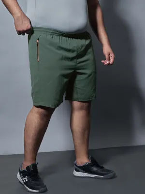 winter shorts Minimal Waistband Men Plus Size Solid Slim Fit Shorts with TECHNOLITE