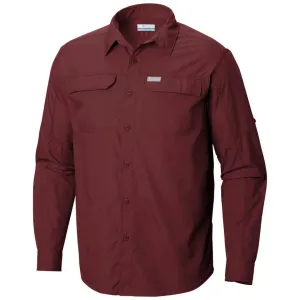 ConvertibleStyle Columbia Men Red Silver Ridge 2.0 Long Sleeve Shirt (Sun Protection)