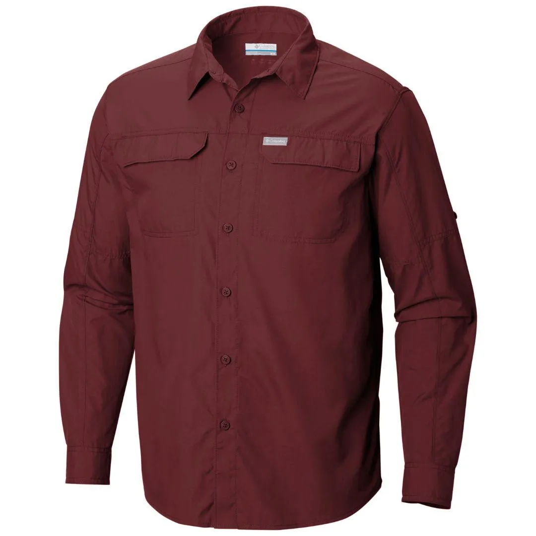 ConvertibleStyle Columbia Men Red Silver Ridge 2.0 Long Sleeve Shirt (Sun Protection)