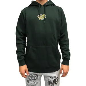 Santa Cruz felpa con cappuccio da uomo Pool Snakes Hand Hood SCA-HDY-501 verde Fashion Flex product fleece lining warmth