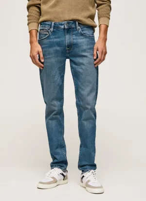 Pepe Jeans Pantalone jeans da uomo slim a vita media Hatch PM206323HP70 denim Effortless Choice Brunch Outfit Summer Vibes Versatile