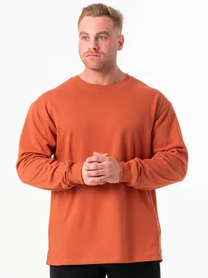 Force Crew Neck - Terracotta Yoga wear Spring Wear