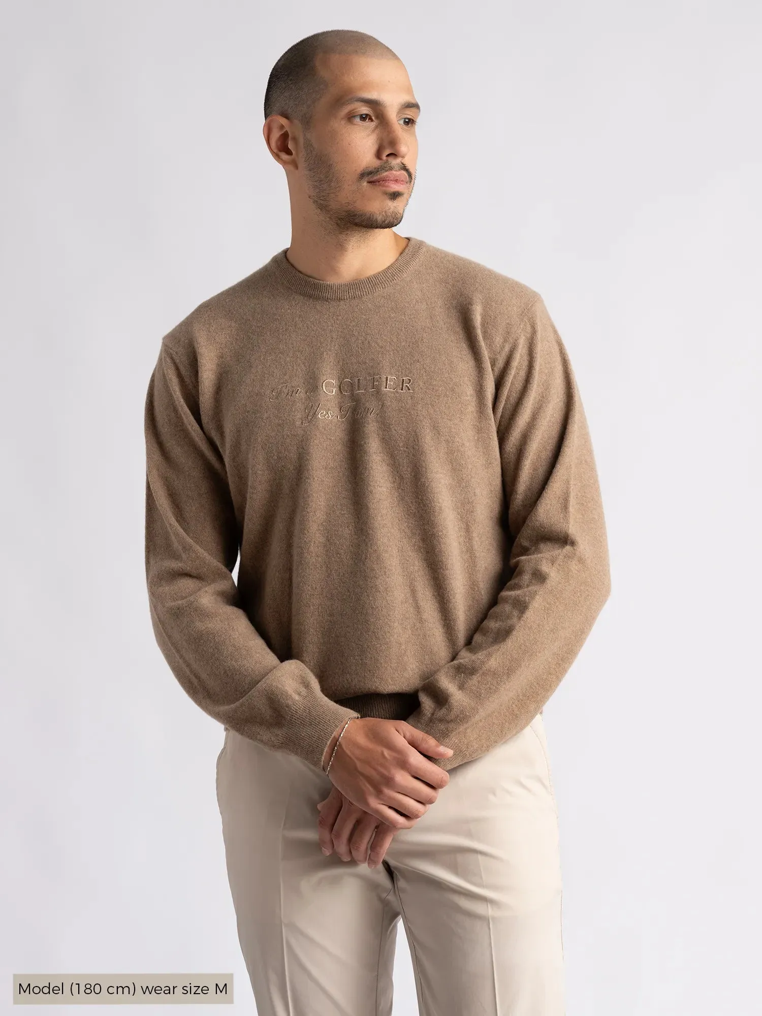 Greg IGY1 Crew neck Menswear Deep Sand product low end affordability