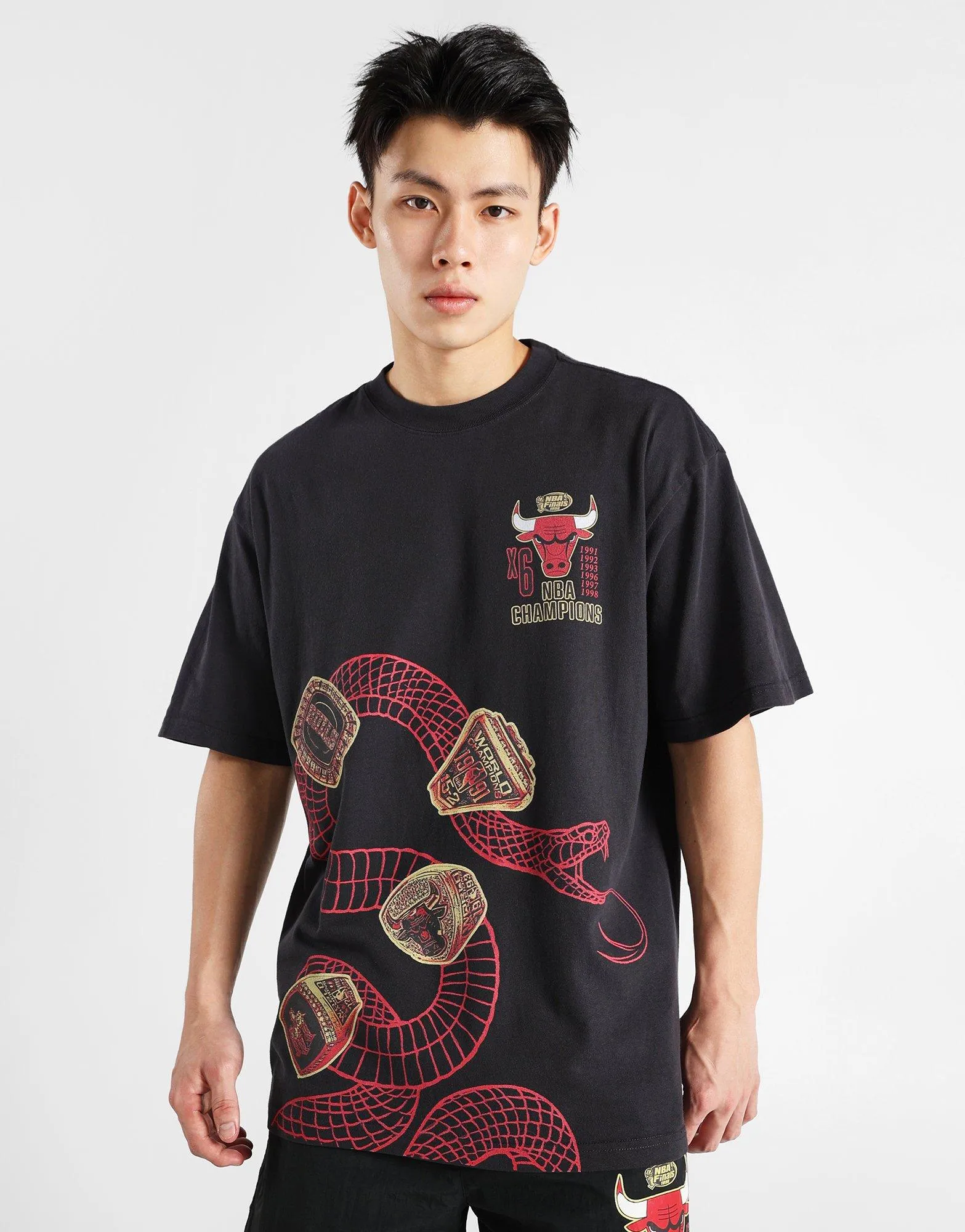Easy Fit Wear Multi Panel Design CNY Snake T-Shirt