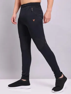 Men Solid Slim Fit Trackpants with TECHNO DRY Athletic Wear Training Comfort Sole