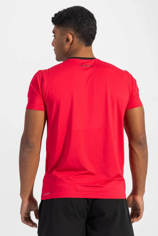 Summer Ready Love Core Racket Sports Tee Flame Scarlet