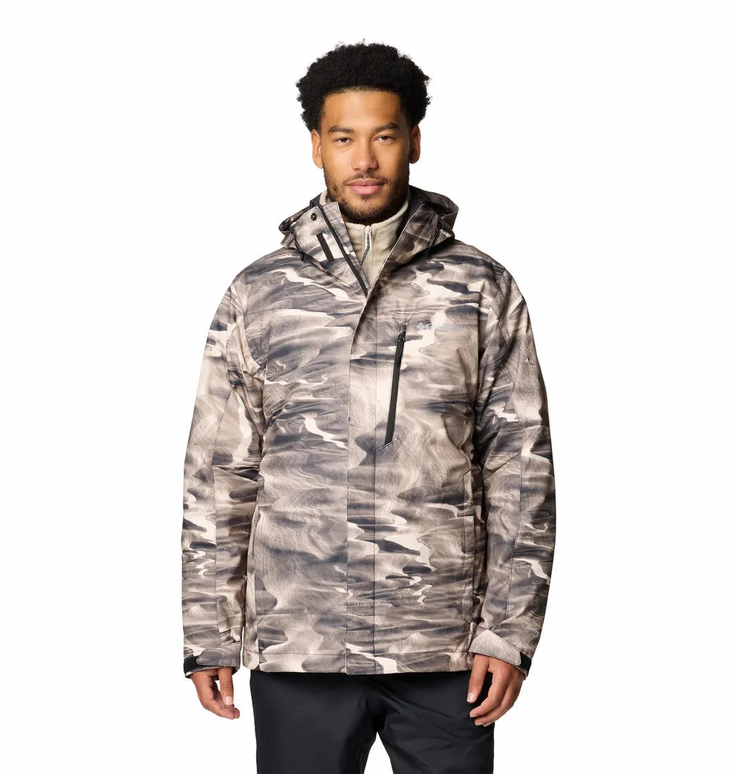 Weatherproof Zippers AntiStatic Lining Columbia Men Brown Whirlibird V Printed Interchange Jacket