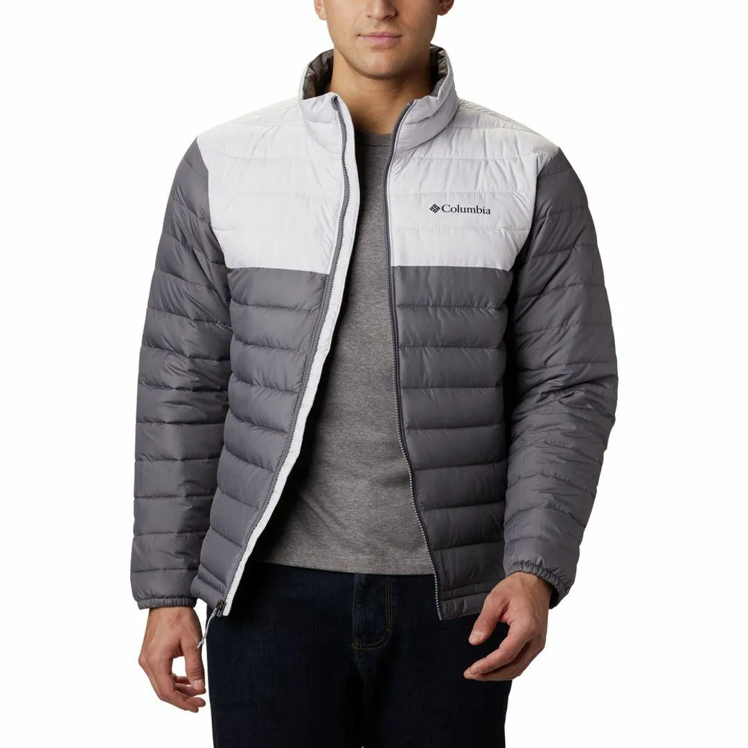 Low Profile Fasteners Columbia Men Grey Powder Lite Jacket