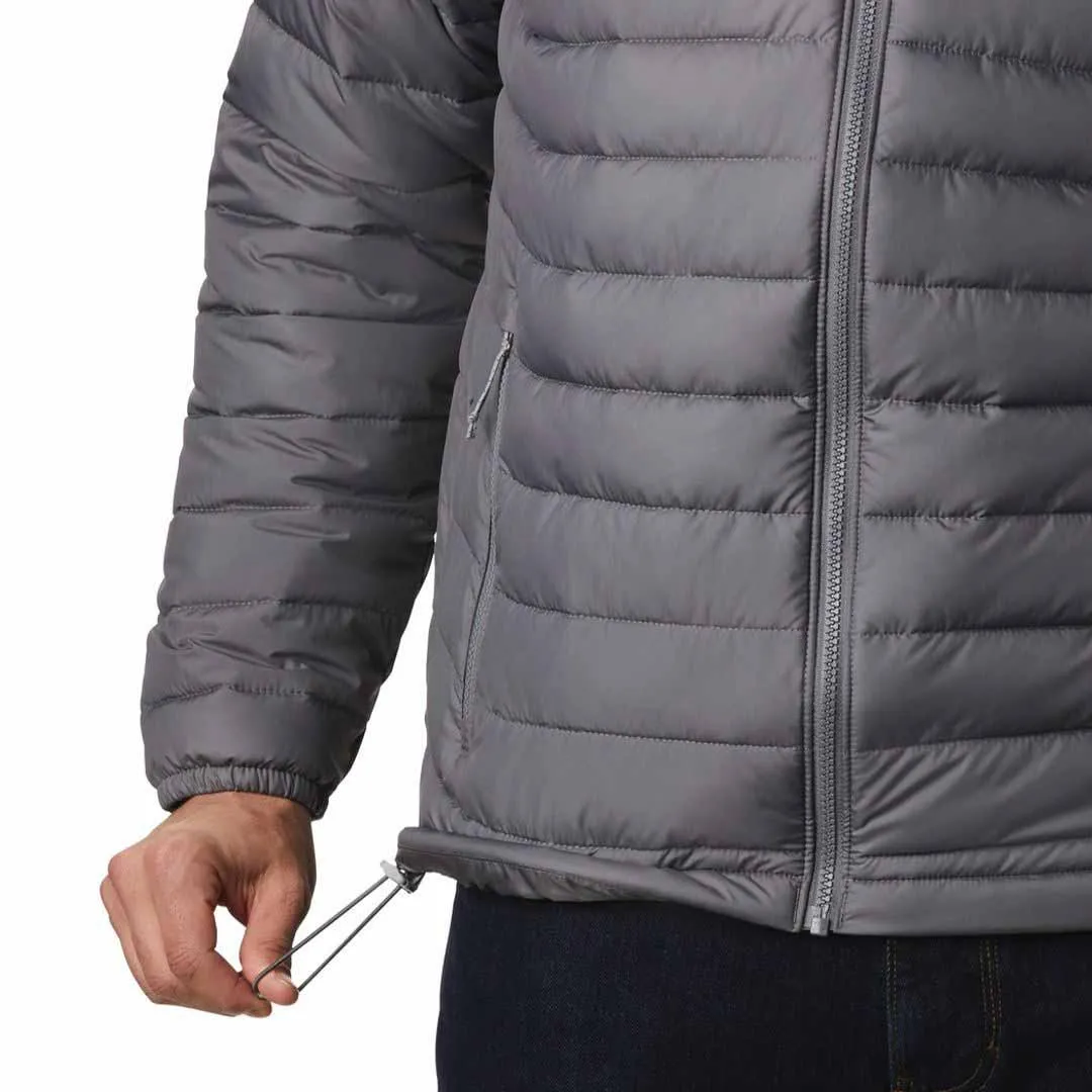 Columbia Men Grey Powder Lite Jacket Stole Persist