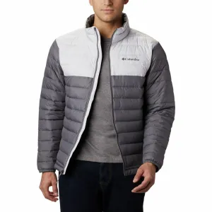 Low Profile Fasteners Columbia Men Grey Powder Lite Jacket
