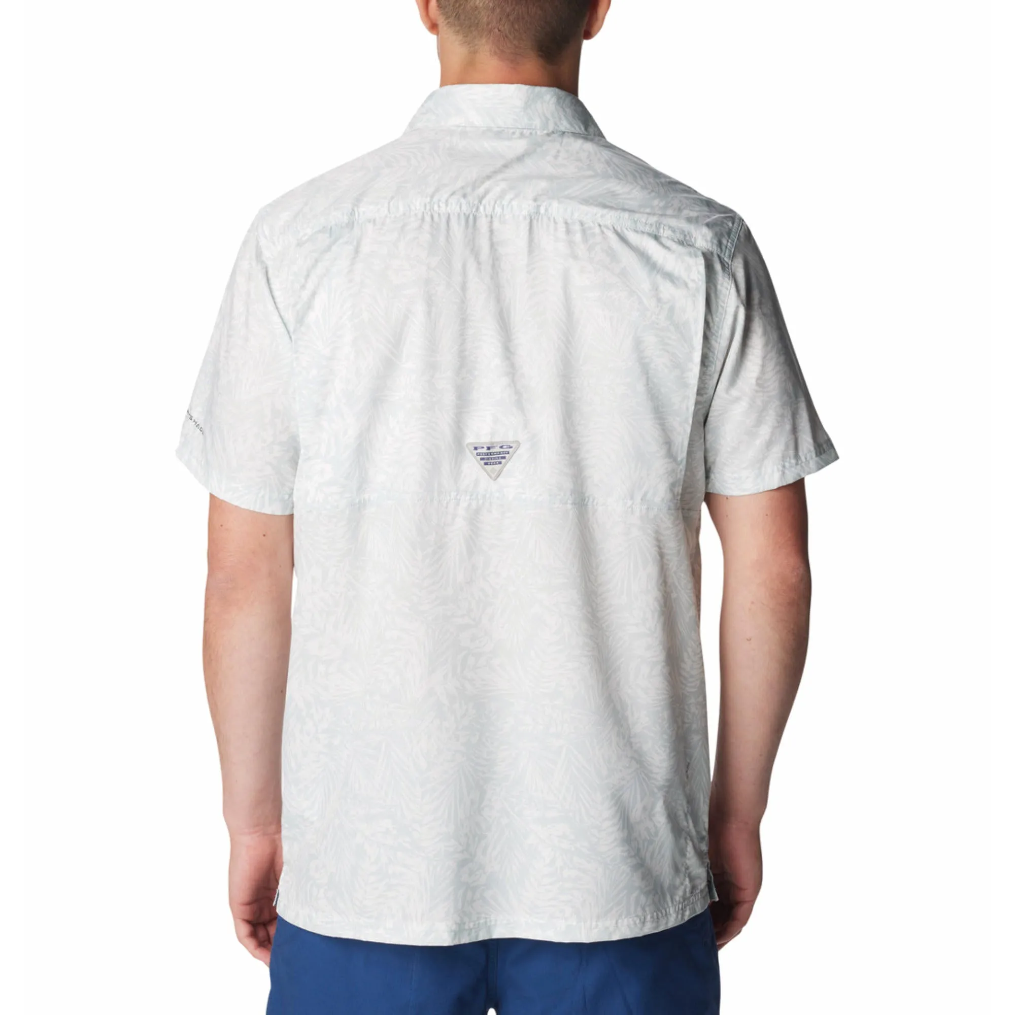 Sporty Gear Virtual Mode Columbia Men Black Super Slack Tide Camp Shirt (Sun Protection)