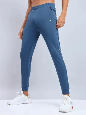 Reinforced Stress Points Men Solid Slim Fit Trackpants with TECHNO DRY