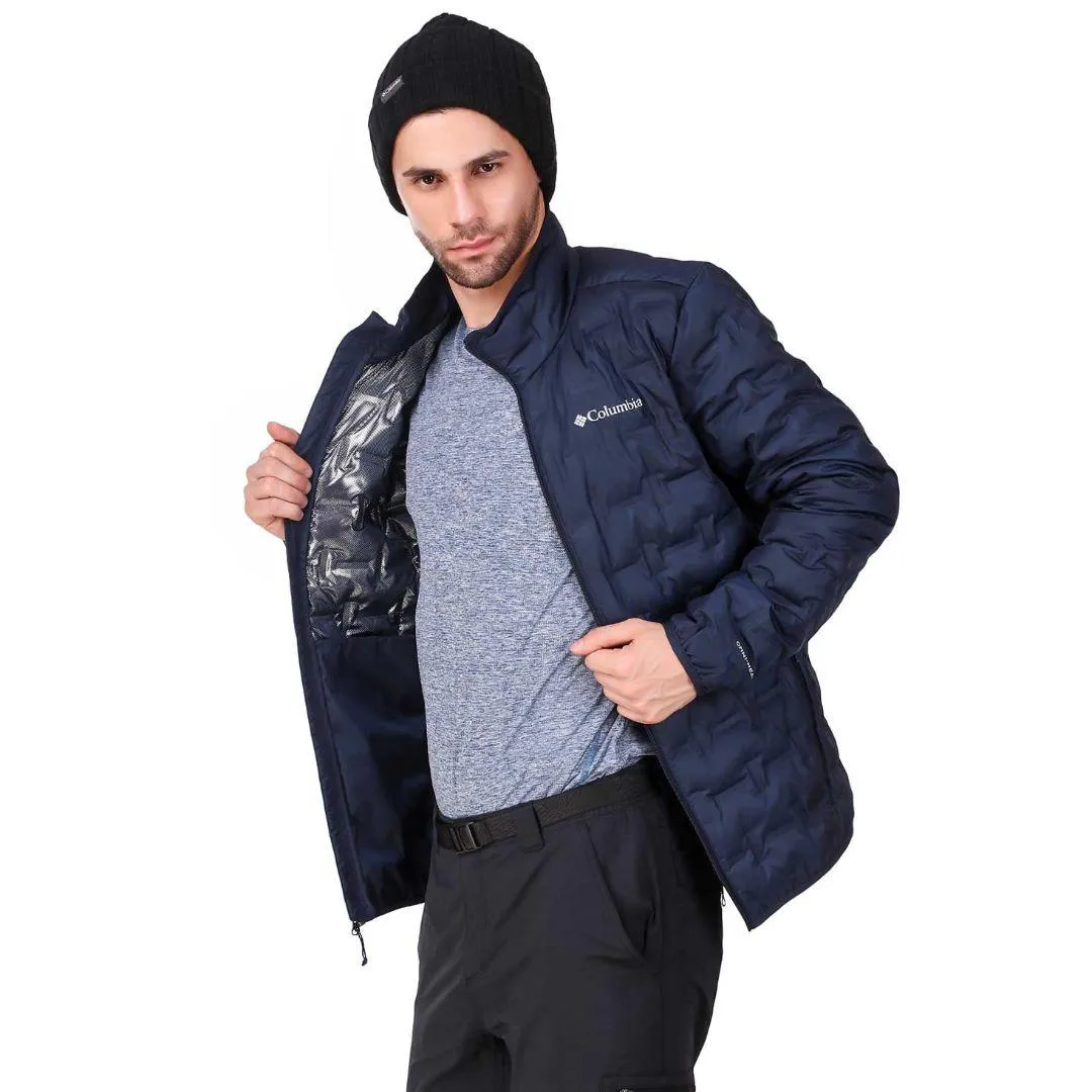 Columbia Men Blue Delta Ridge Down Jacket Weather Protection