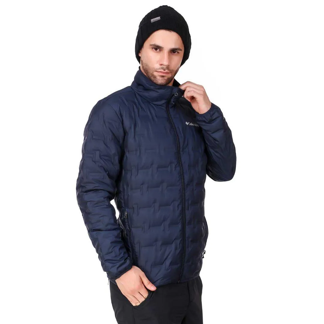 Columbia Men Blue Delta Ridge Down Jacket suitable for modeling