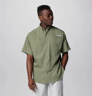 Columbia Men Green Tamiami II SS Shirt (Sun Protection) ReinforcedStitching