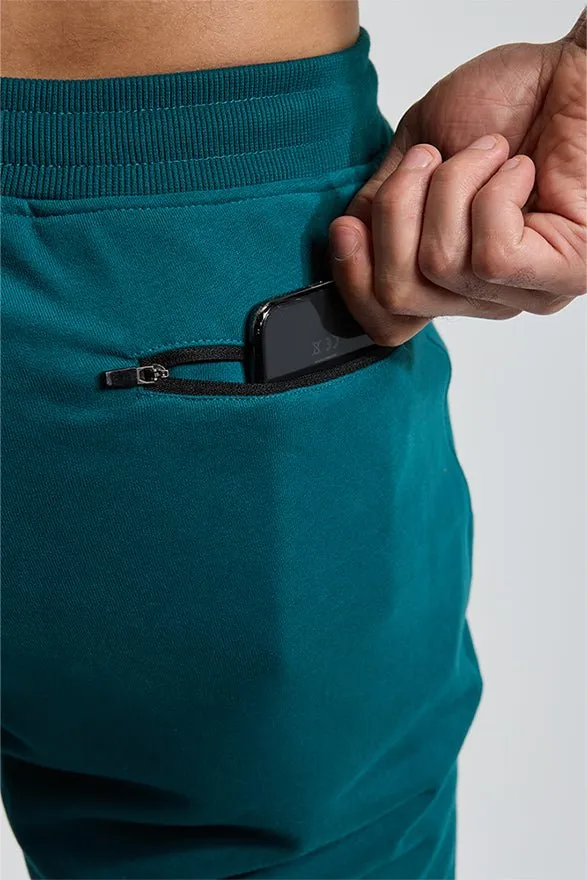 Shaded Spruce Basic Jogger Performance Capris No Snag Zipper Guard