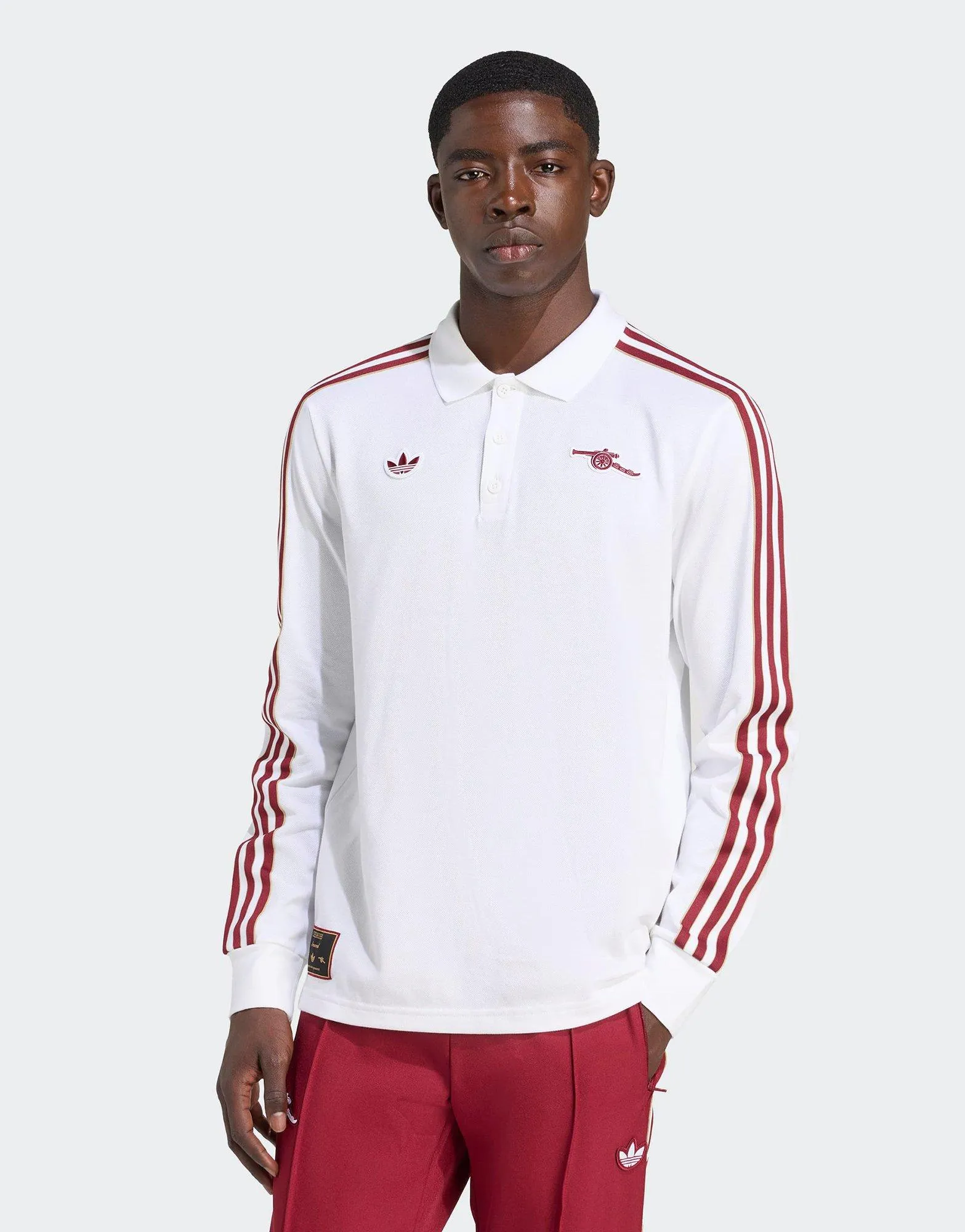 Simple Comfort Arsenal Terrace Icons Long Sleeve Polo Shirt