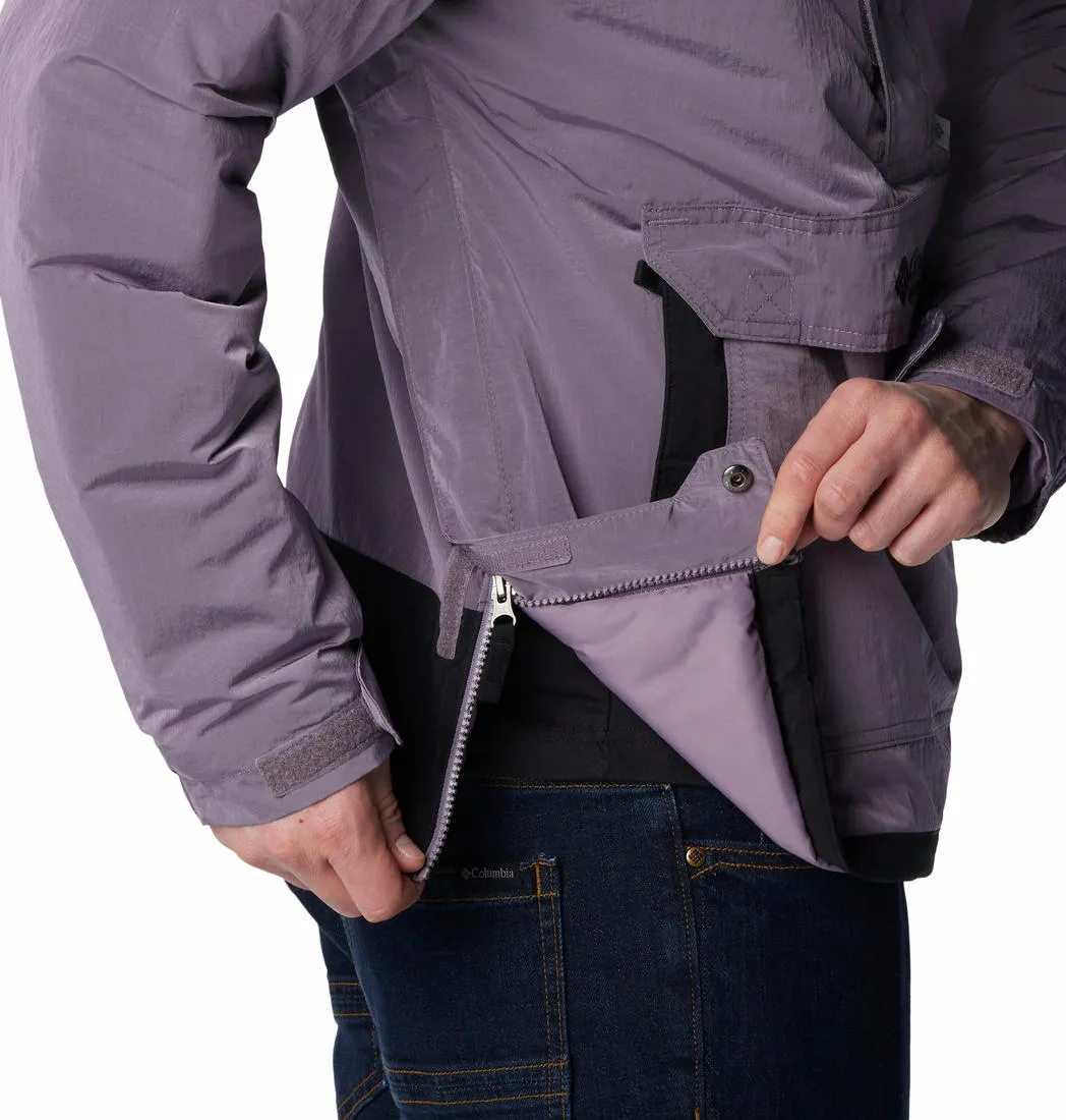 Columbia Men Purple Challenger Remastered Pullover Tradition Wrinkle Resistant Material
