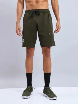 Men Solid Relax Fit Shorts with ELASTO LITE Blazer Relax Mode