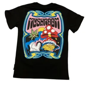 Mushroom T-shirt 19014-01 black Sporty Style Wear Anti-bacterial