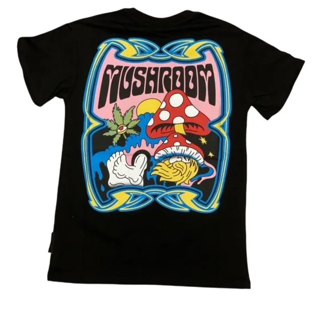 Mushroom T-shirt 19014-01 black Fit for Any Season Active Layer Fit