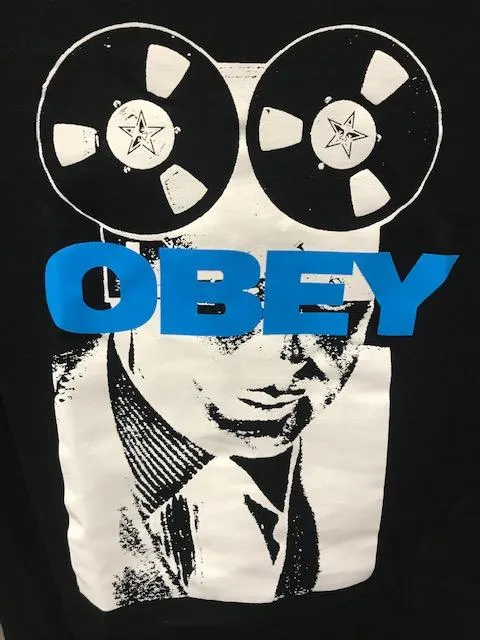 Athletic Comfort Wear Trendy Vibes Obey PHONE TAP BASIC TEE 163082336 black