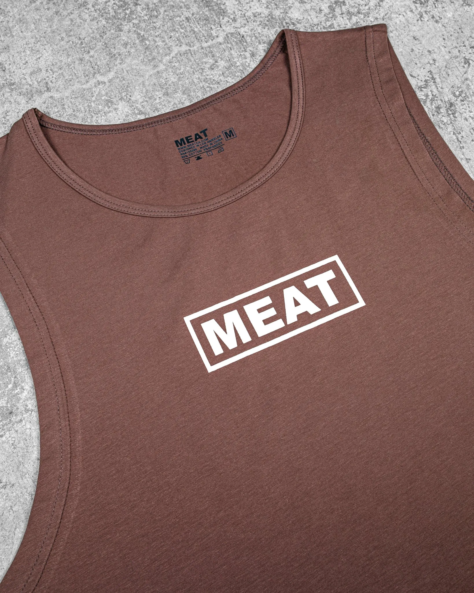 LOOSEFIT MUSCLE TANK ?C CLASSIC / BROWN Travel Fresh