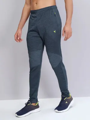 Men Melange Slim Fit Trackpants with TECHNO DRY Comfortable Shoes