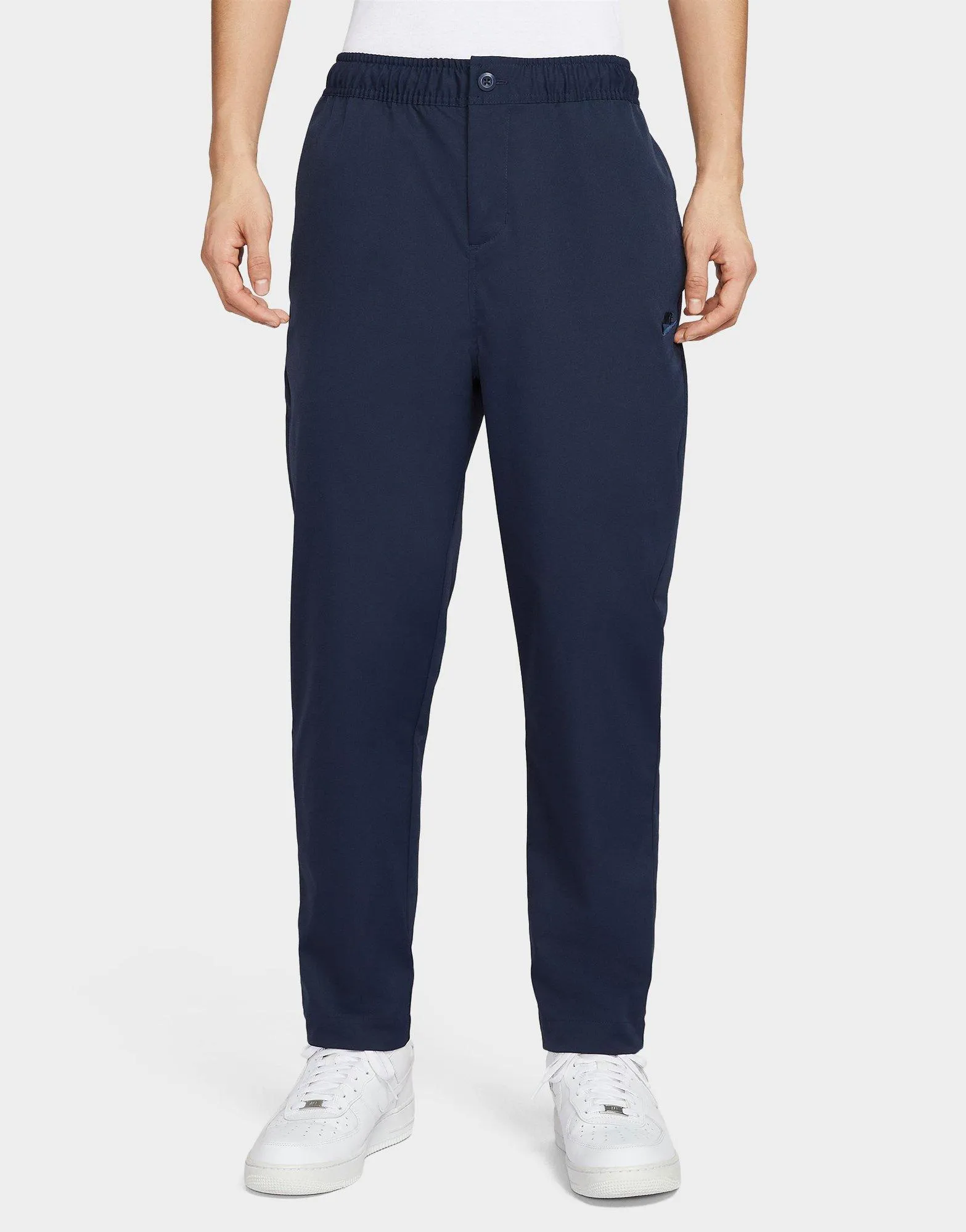Elastic Free Hemline Athlete Leggings Club Woven Tapered Pants