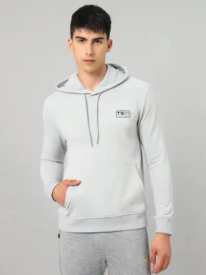 Men Solid Slim Fit Hooded Jacket with TECHNO DRY FlexFitTechnology