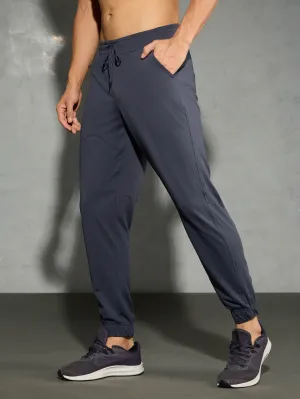Men Solid Slim Fit Joggers with ELASTOPLUS Effortless Comfort Balance and Comfort