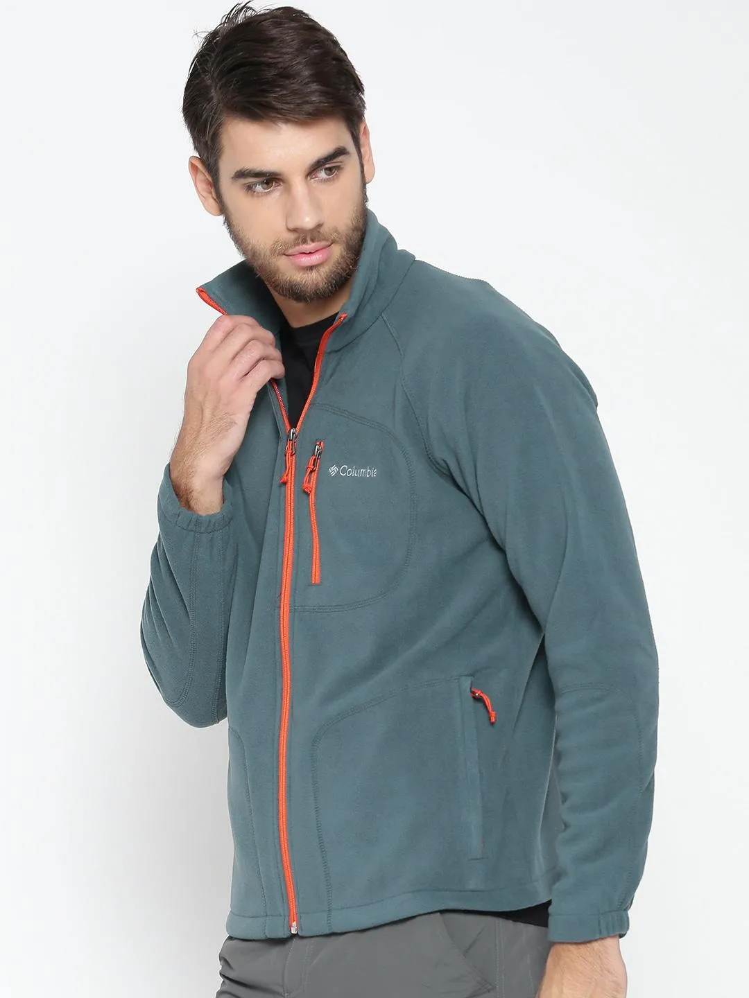 Columbia Men Blue Fast Trek II Full Zip Fleece Travel Set