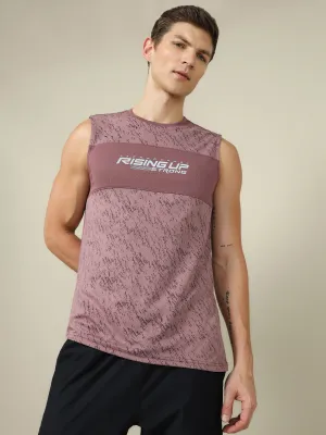 noise - generating Men Printed Slim Fit Crew Neck Innerwear Vest with TECHNO COOL 