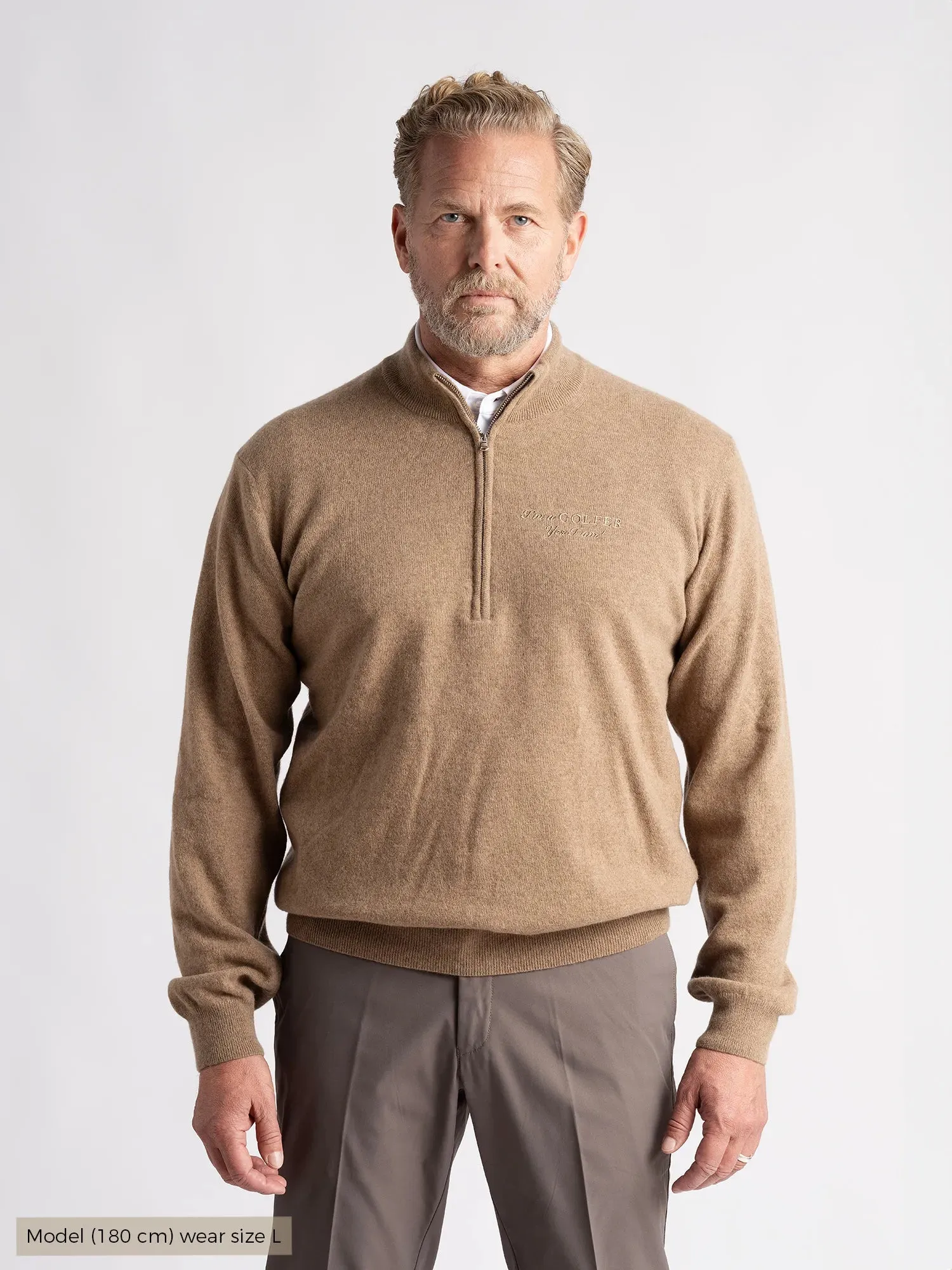 Gordon IGY2 1/2 Zip Menswear Deep Sand Chill Wear Street Minimal