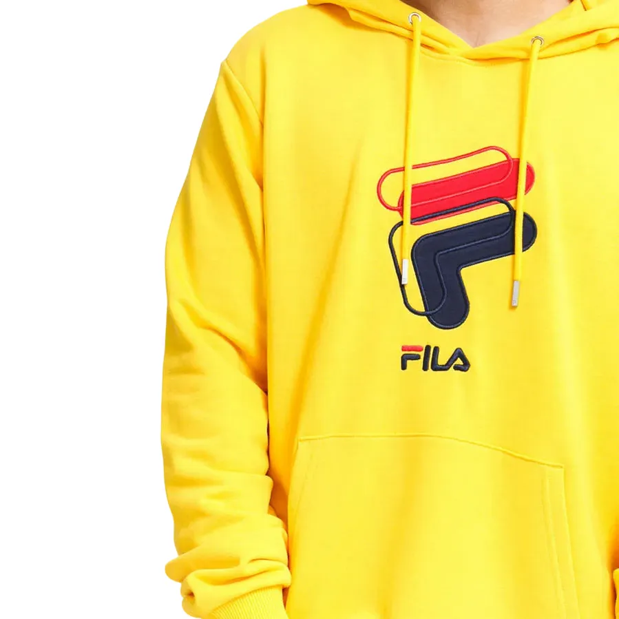 product watch punctuality Fila felpa con cappuccio da uomo Amjad Hoody 688465 C49 giallo