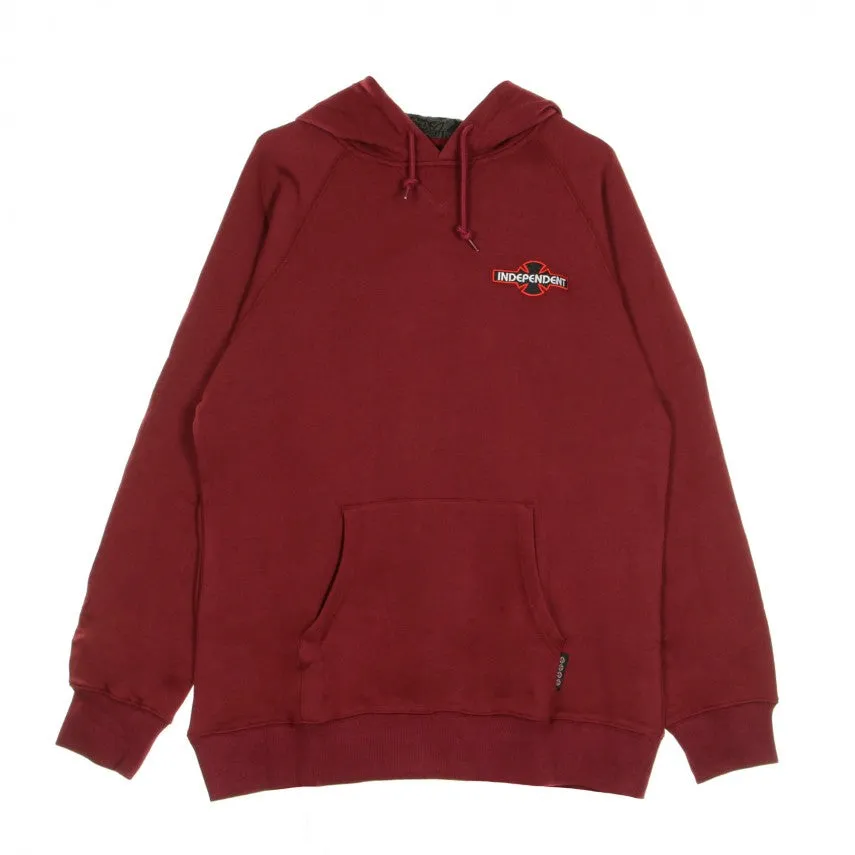 Independent felpa con cappuccio da uomo Array INA-HDY-417 bordeaux Transitional Piece Formal Casual