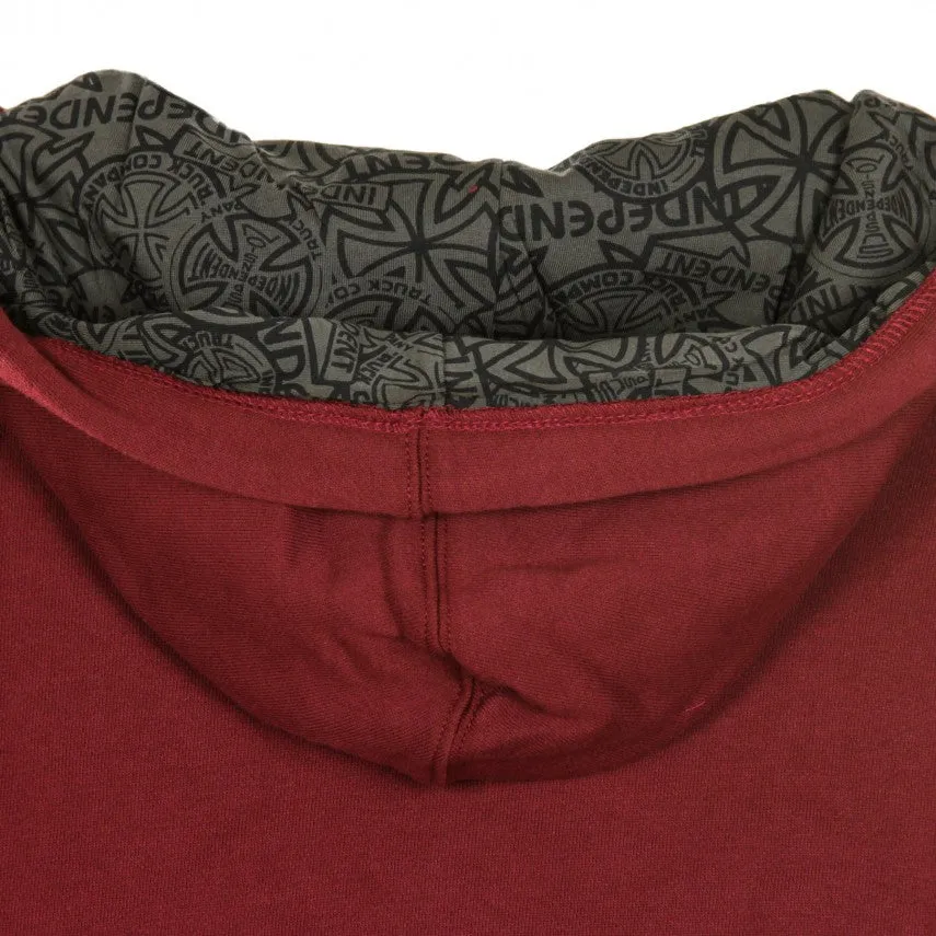 Independent felpa con cappuccio da uomo Array INA-HDY-417 bordeaux Travel Active