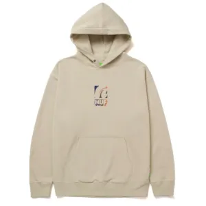 Daily Comfort HUF felpa con cappuccio e ricamo avanti  da uomo H-Dog PF00518 sabbia