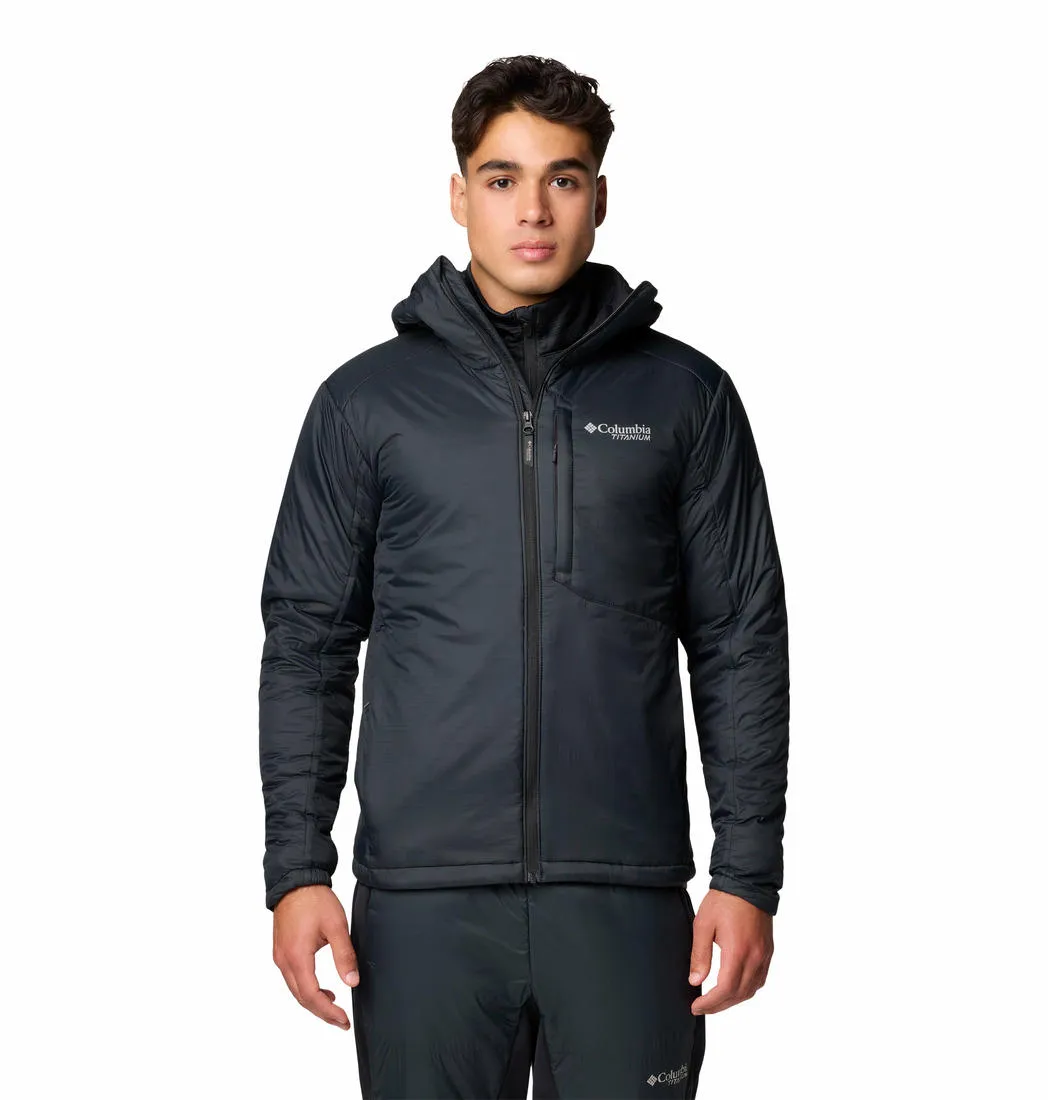 MoistureWicking Waterproof Zippers Columbia Men Black Silver Leaf Stretch Insulated II Jacket