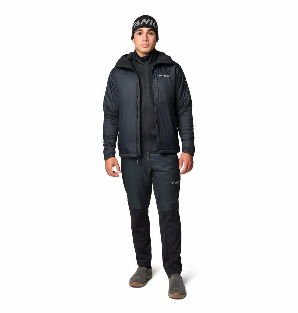 Columbia Men Black Silver Leaf Stretch Insulated II Jacket Chilly Air Adventure-Ready Wear